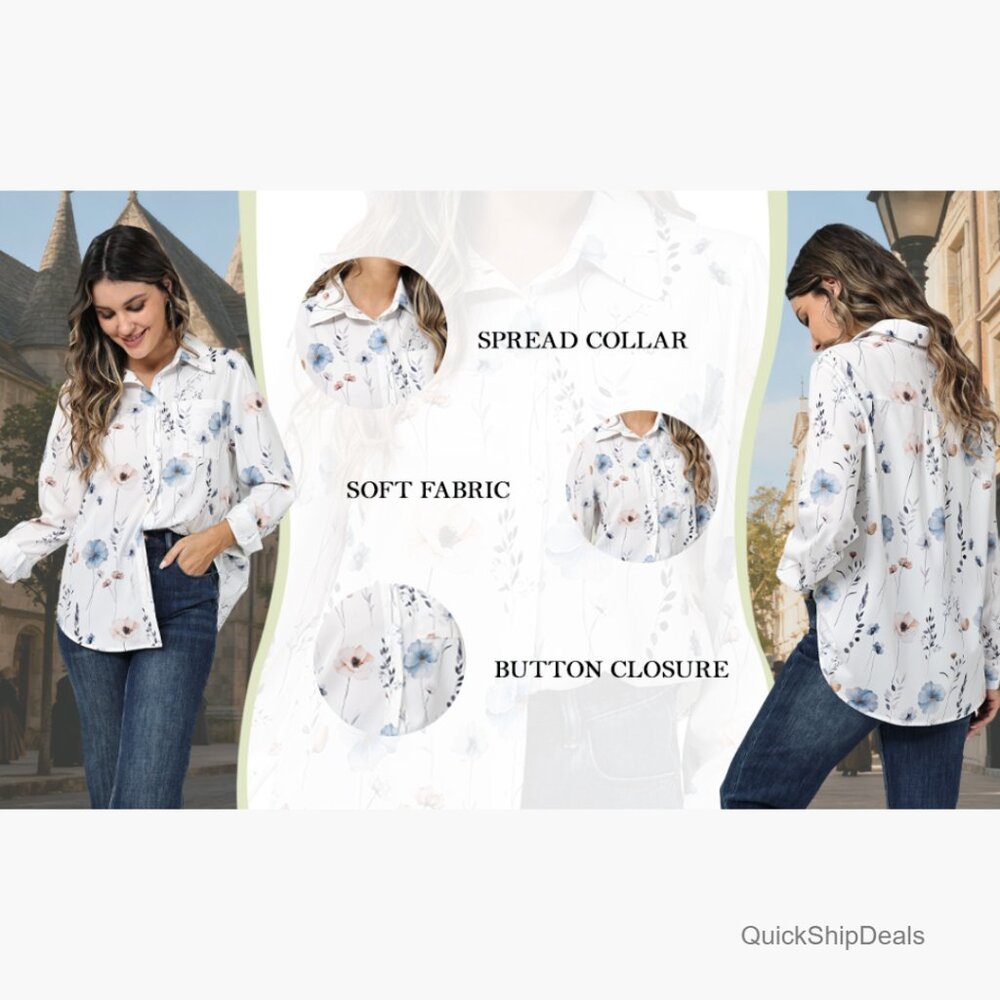 Wrinkle-Resistant Button Down Shirt With Pockets,… - image 7